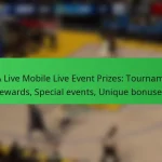 NBA Live Mobile Live Event Prizes: Tournament rewards, Special events, Unique bonuses