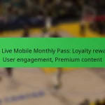 NBA Live Mobile Monthly Pass: Loyalty rewards, User engagement, Premium content
