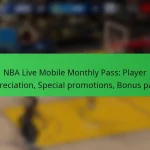 NBA Live Mobile Monthly Pass: Player appreciation, Special promotions, Bonus packs