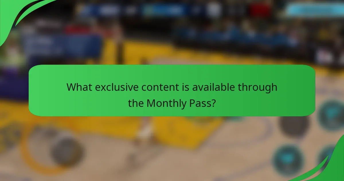 What exclusive content is available through the Monthly Pass?