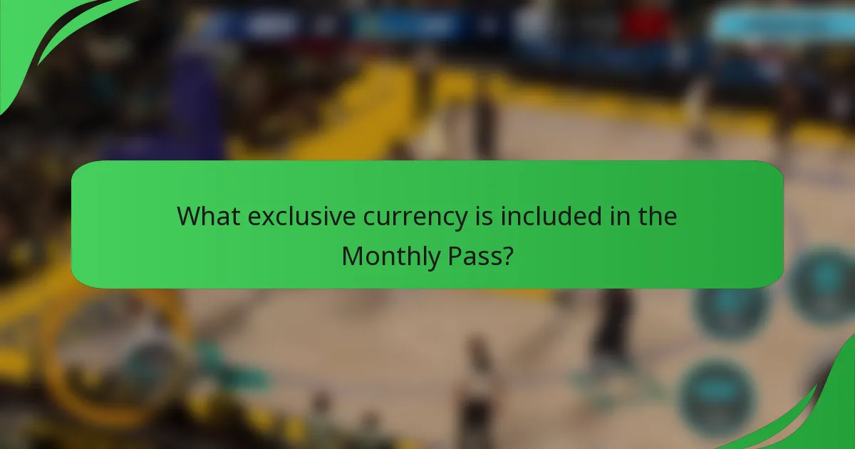 What exclusive currency is included in the Monthly Pass?
